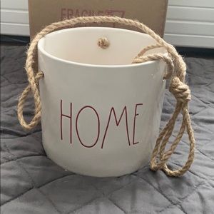 NWT Rae Dunn Home Ceramic Hanging Planter